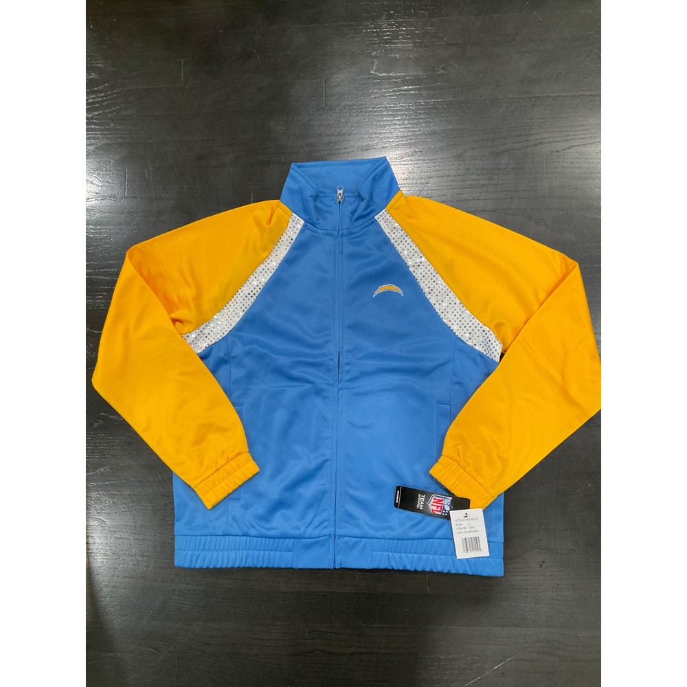 NWT WOMANS‎ CHARGERS NFL APPAREL FULL ZIP TRACK JACKET